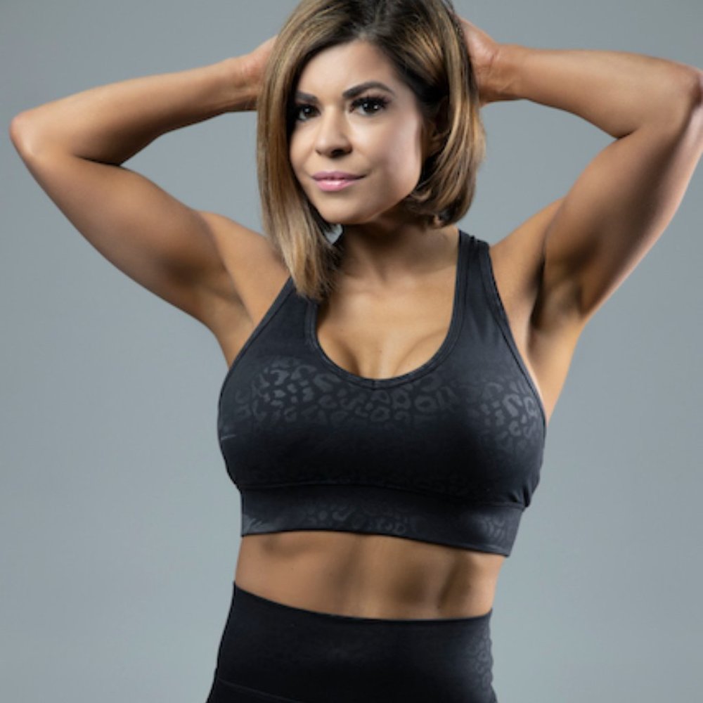 Black Panther Sports Bra / carbon 38